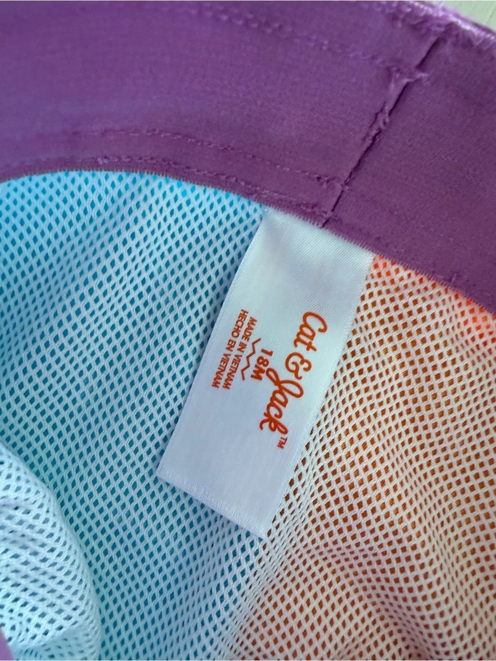 Cat & Jack Blue, Orange & Purple Colorblock Kids Swim Shorts